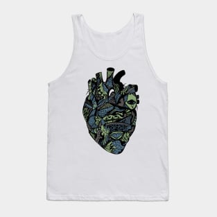 Mellow Cool Transparent Heart Tank Top